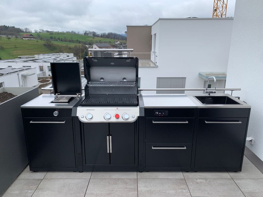 BBQ Kitchen outdoor kitchen with a robust stainless-steel construction