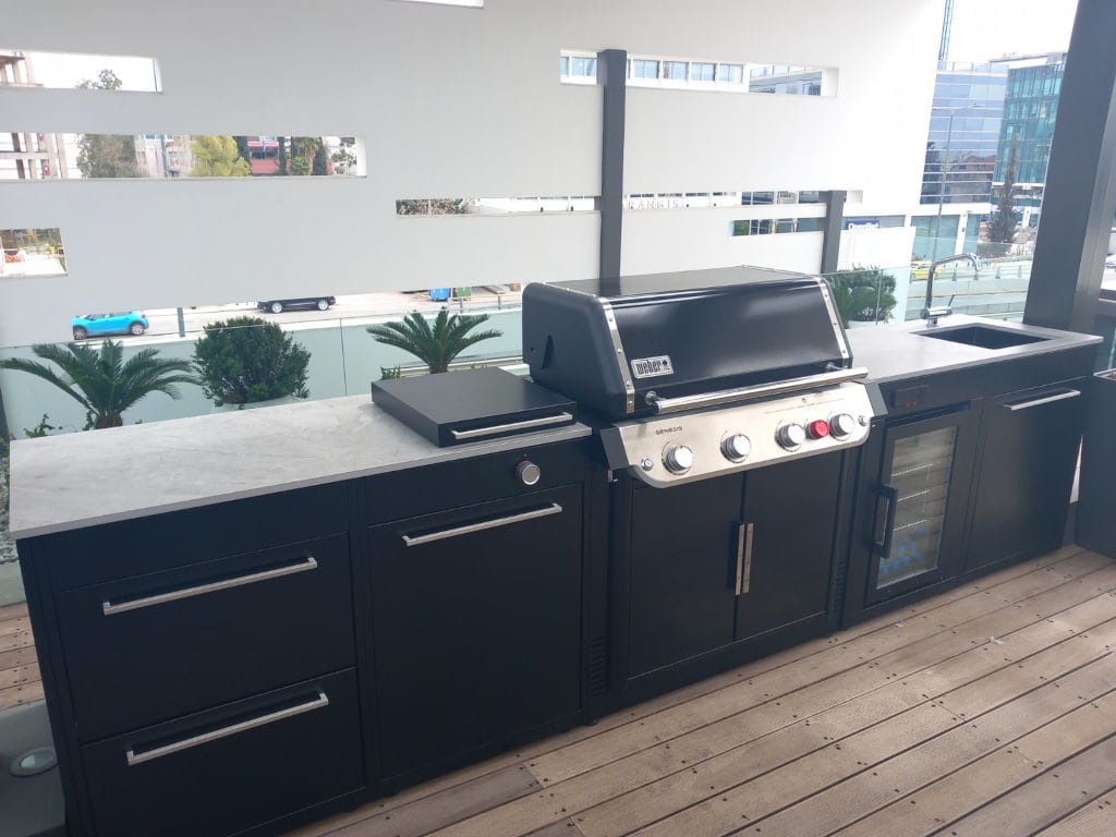 BBQ Kitchen outdoor kitchen with a well-thought-out module combination