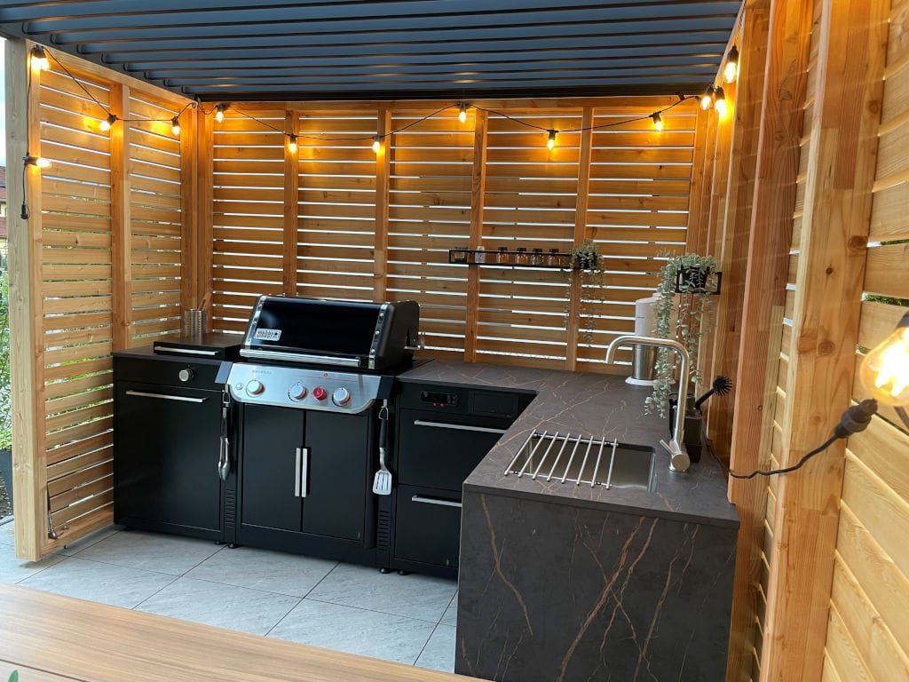 Modular BBQ Kitchen outdoor kitchen with flexible module arrangement