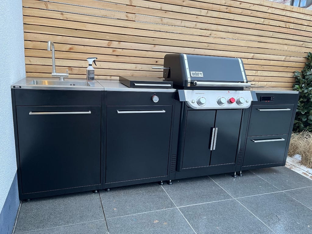 BBQ Kitchen outdoor kitchen with durable materials for outdoors